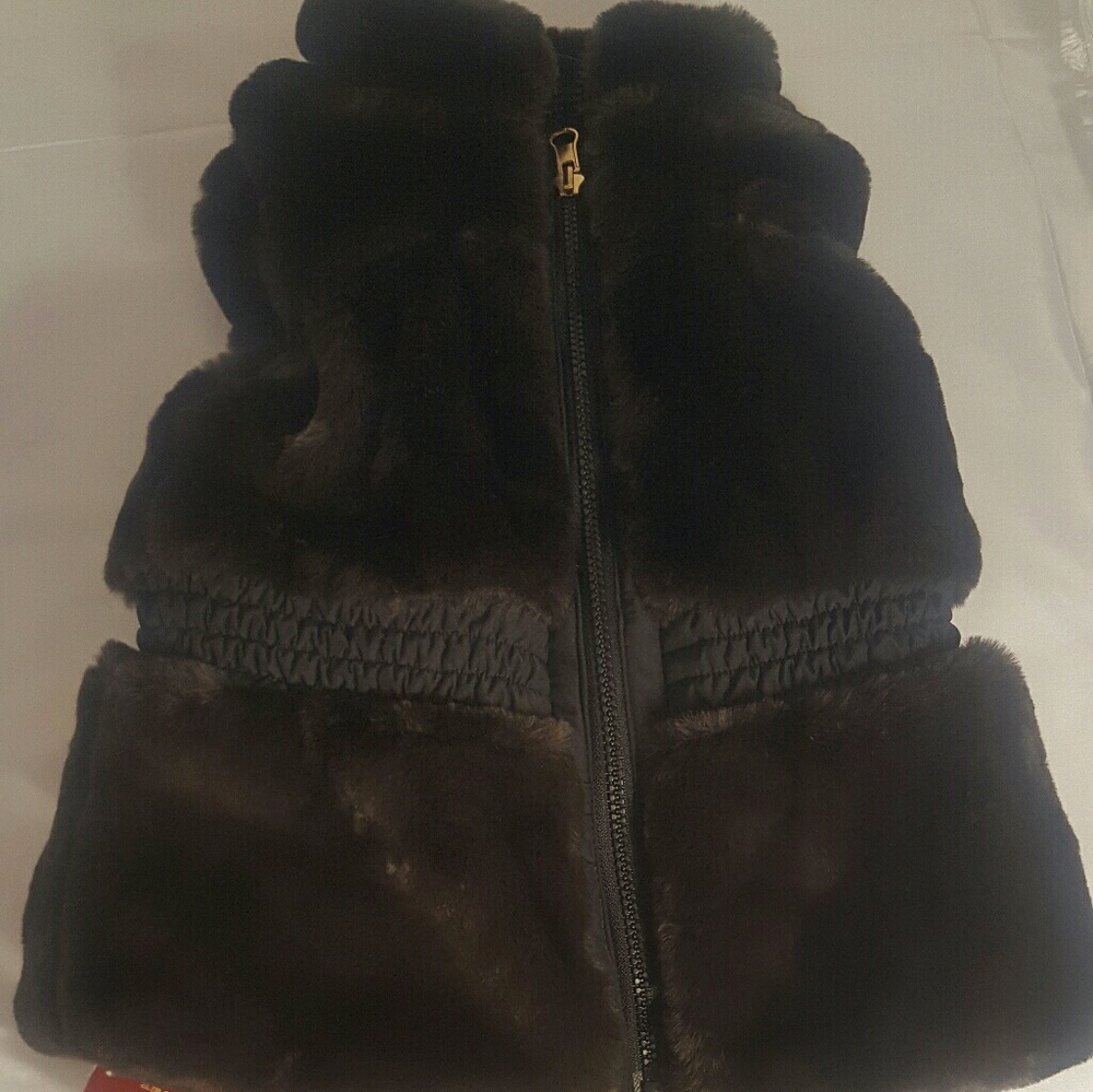 Chocolate fur vest
